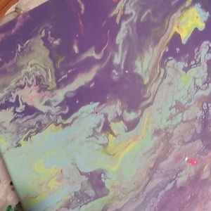 Fluid art painting one of a kind
